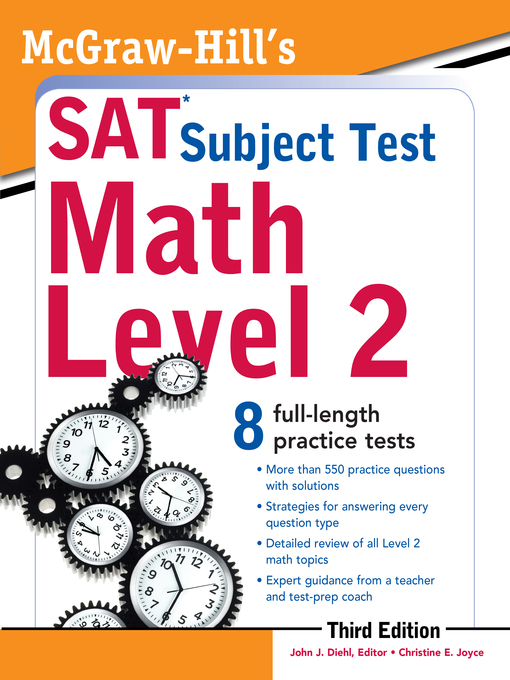 Title details for McGraw-Hill's SAT Subject Test Math Level 2 by John Diehl - Available